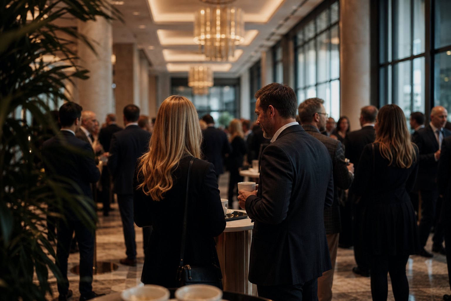 Eventy plenerowe i specjalne - networking w foyer podczas przerwy kongresowej